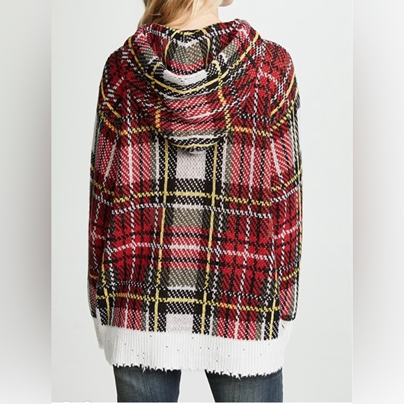 NWT R13 Oversized Distressed Cashmere Tartan Sweater worn by Taylor Swift - Picture 2 of 9